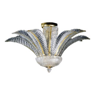 21st Century Gold Fern Flush Mount by Fabio LTD For Sale