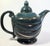 The gorgeous near denim texture of this swirly little genie teapot is spellbinding! Hit the pictures I'm low on words.