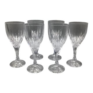 Godinger Ingrid Pattern Water Goblets-Set of 6 For Sale