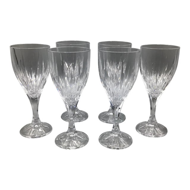 Godinger Ingrid Pattern Water Goblets-Set of 6 For Sale