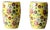 Mid-Century Viking Hand-Painted Floral Vase Pair For Sale