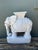 This exquisite vintage elephant stool is a quintessential example of Hollywood Regency glamour meeting Chinoiserie flair....