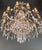 Brass 1950s Empire Brass Chandelier Crystal Lustre Ceiling Light For Sale - Image 8 of 12