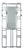 French Art Deco Aluminum Hall Tree with Mirror For Sale
