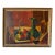 1970’s Lila Mirsky Mid-Century Modern Still Life Oil on Masonite Painting – Wood Framed For Sale
