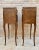 Wood French Walnut Nightstands with Drawer & Open Shelf, 1950s, Set of 2 For Sale - Image 7 of 17