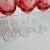 Bohemian Glass Cranberry Cut to Clear Vintage Cordial Glasses Gold Set of 6 For Sale - Image 4 of 9