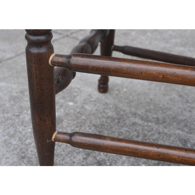 Antique English Ladder Back Rush Seat Dining Chairs - Set of 6 For Sale - Image 15 of 17