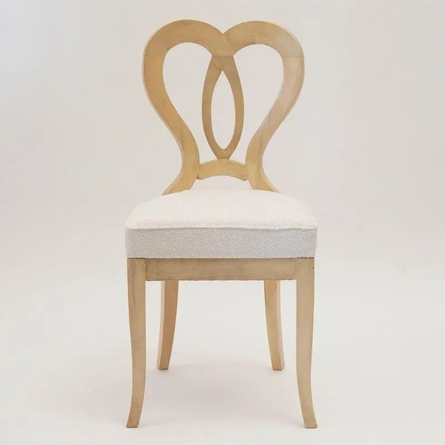 Biedermeier White Eclectica Dining Chairs from Silvio Piattelli, Set of 8 For Sale - Image 12 of 18