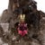 Contemporary Oval 8x6mm - 1ct Pink Tourmaline Pendant in 14k Solid Gold With Rabbit Bail For Sale - Image 3 of 7