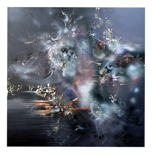 Ovidiu Kloska, Gathering the Nectar of the Night, Acrylic on Canvas