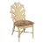 Vintage Rattan Cream Lacquered Dining Chair For Sale