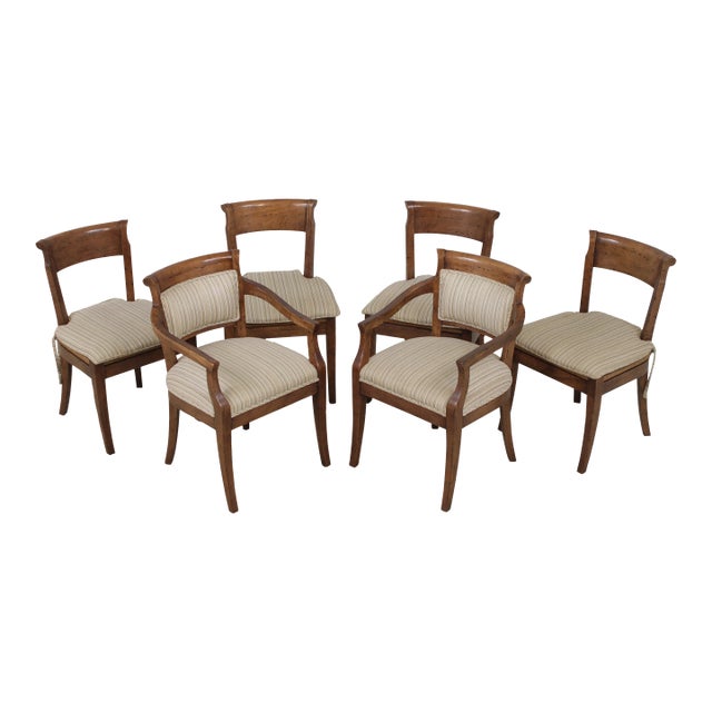 Set of 6 Guy Chaddock Country French Dining Room Chairs For Sale
