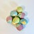 Shabby Chic 1980s Vintage Boho Chic Arts & Crafts Paper Cord Wrapped Easter Eggs - Set of 7. For Sale - Image 3 of 10