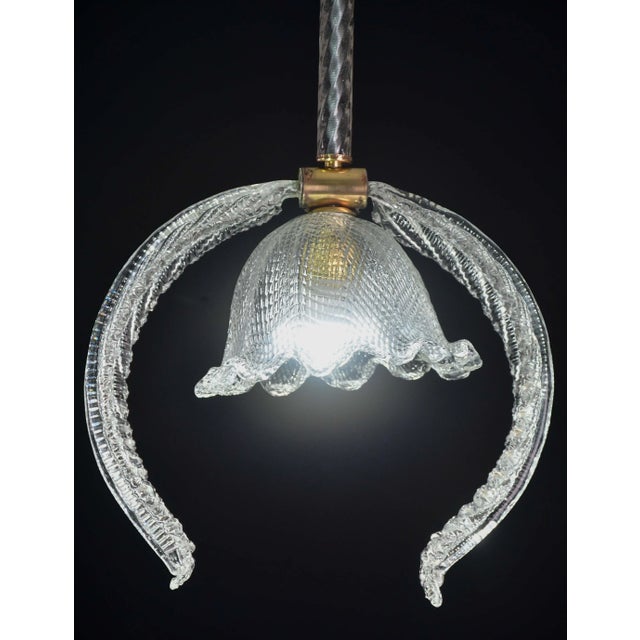 Ercole Barovier "Angel" Barovier E Toso Pendant Light, 1950s For Sale - Image 4 of 11