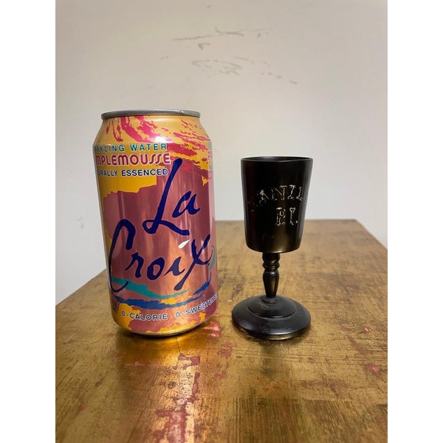 19th Century Whaler Made Turned Ebony Stemmed Cup For Sale - Image 4 of 12