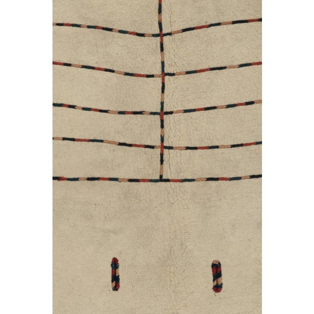 Vintage Tribal Horse Cover in Beige With Polychromatic Embroidery by Rug & Kilim For Sale In New York - Image 6 of 8