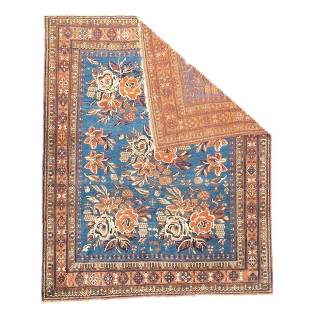 Early 20th Century Antique Afshar Rug 4'11'' x 6'1'' For Sale - Image 5 of 12