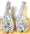 Modern Pair Italian Mid-Century Modern Glazed Pottery Zebra Style of Raymor For Sale - Image 3 of 12