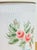 Metal Vintage Hand-Painted Tole Floral Pierced Metal Waste Bin For Sale - Image 7 of 8