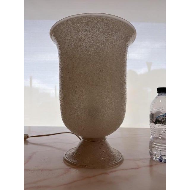 Scavo Glass Table Lamp attributed to Venini, 1930s For Sale - Image 11 of 15