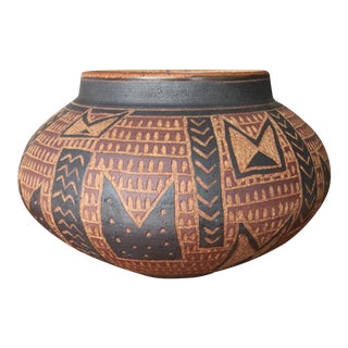 African Motif Planter by Deborah Tinsman For Sale