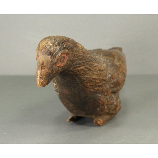 Brown Antique Transylvania Carved Figure of a Bird - Pigeon For Sale - Image 8 of 18