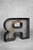 Large Vintage Polish Industrial Metal Letter R, 1950s For Sale - Image 4 of 12