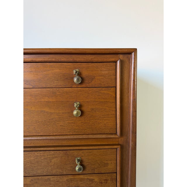 Mid-Century Modern John Stuart “Facade” Highboy Commode For Sale - Image 16 of 18