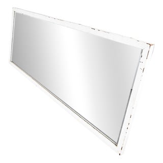 Large Rectangular Pine Panel Back Mirror, 1920s For Sale
