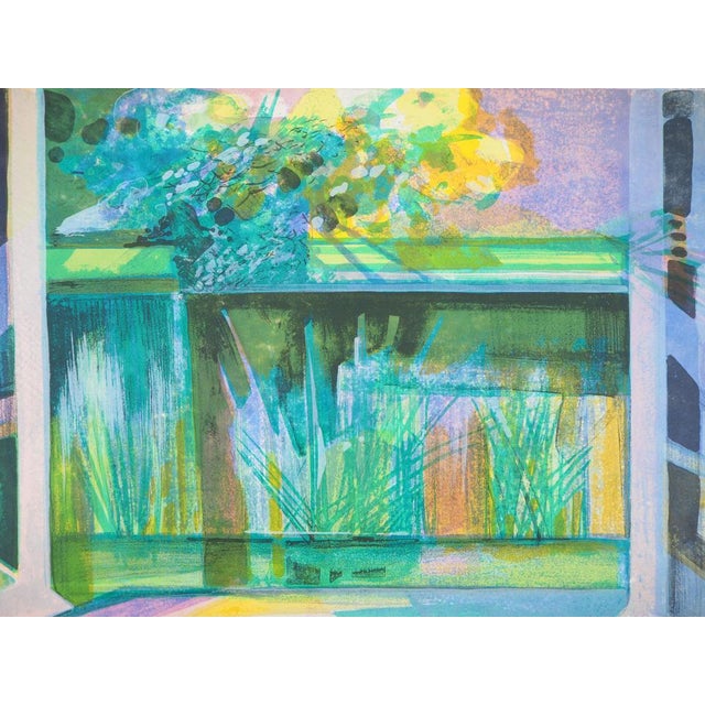 Camille HILAIRE (1916-2004) Terrace overlooking the Zorn River, 1975 Original color lithograph Signed in pencil On...