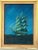 1970s Vintage 1974 Nautical Folk Art Oil Painting on Canvas Board, Signed Beal | Tall Ship Maritime Seascape For Sale - Image 5 of 8