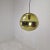 Gold Mid-Century Modern Pendant attributed to Peill & Putzler, Germany, 1970s For Sale - Image 8 of 12