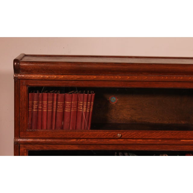 Oak Bookcases from Globe Wernicke, London, 1900s, Set of 2 For Sale - Image 5 of 13