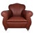 1930s Art Deco British Tan Leather Club Armchair, 1930 For Sale - Image 5 of 5