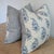 Transitional Katie Leede Mughal Garden Pillows With Blue Striped Backs- Pair For Sale - Image 3 of 7