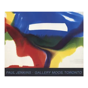 1985 Paul Jenkins 'Phenomena' Abstract Multicolor Israel Offset Lithograph