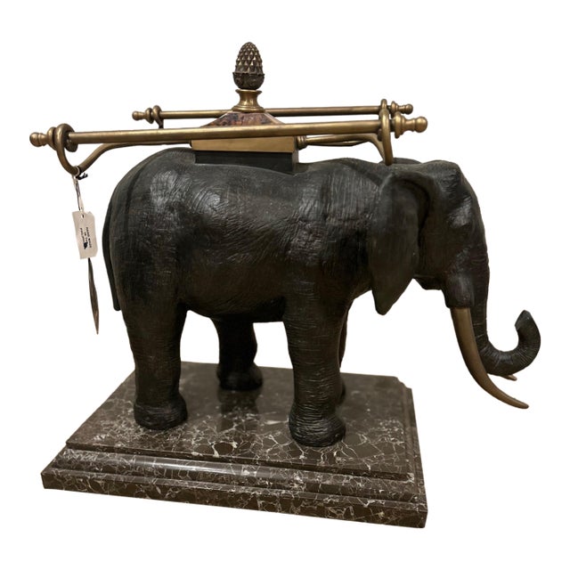 Maitland Smith Elephant Towel Holder For Sale
