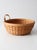 Wood Vintage Handwoven Wood Splint Basket For Sale - Image 7 of 15