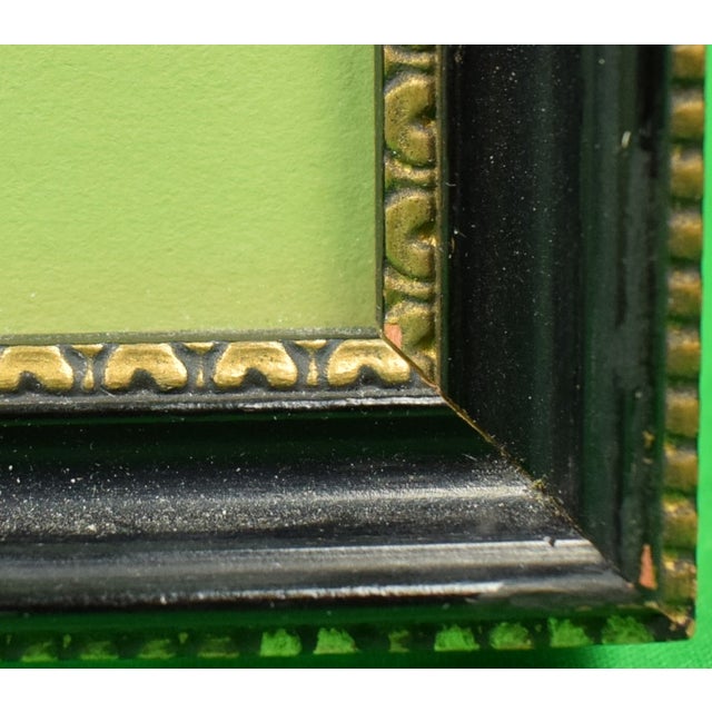 Traditional Mid 20th Century French Jockey W/ Black Silks & Red Cap Hand-Colour Chromograph For Sale - Image 3 of 4