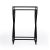 Contemporary Demi Modern Mirrored Nesting Tables, Black - Set of 2 For Sale - Image 3 of 7