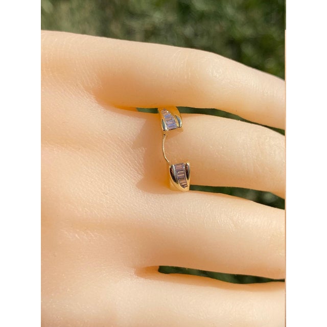 Contemporary The Maury: Ladies 14K Diamond Sleeve Style Band For Sale - Image 3 of 11