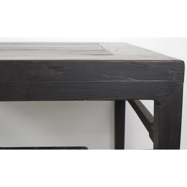 Wood Antique Chinese Square Dining Table For Sale - Image 7 of 8