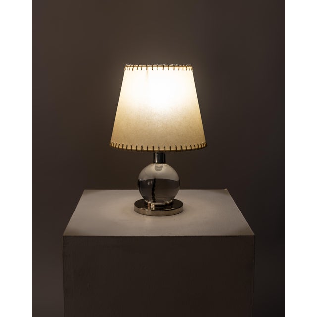 Model 7706 Adjustable Table Lamp by Jacques Adnet for Baccarat, 1930s For Sale - Image 6 of 11