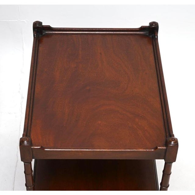 Wood Antique Georgian Side Tables, 1930s, Set of 2 For Sale - Image 7 of 11