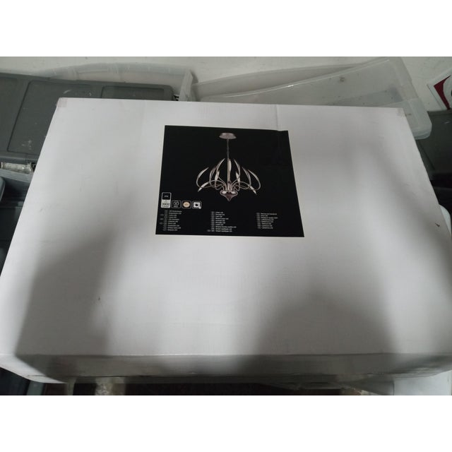 Lights American Stunning Lumimania Wofi Chrome Led Hampton 12 Movable Prong Chandelier For Sale - Image 7 of 7