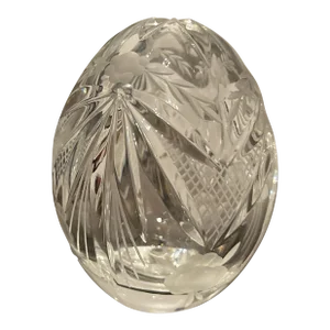 Late 20th Century Faberge Crystal Egg