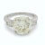 Contemporary Mid Century Gia 5.07 Carat Round Brilliant Cut Diamond Platinum Ring, Size 6 For Sale - Image 3 of 7
