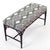 This is a mod-century Chinese Chippendale style faux bamboo bench. The upholstery is gently used. The frame is a...