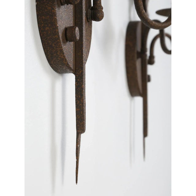 American Made Rooster Sconces - a Pair For Sale - Image 12 of 13